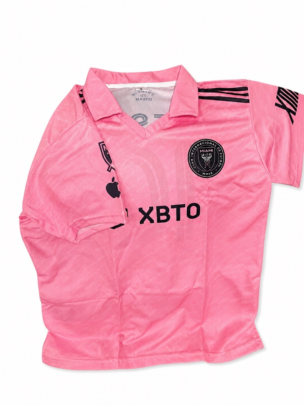 Men's Pink Soccer Jersey Messi
